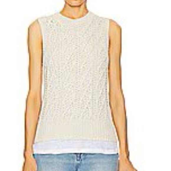 BROCHU WALKER OTTO TANK IN EGRET - SIZE SMALL - Picture 7 of 7